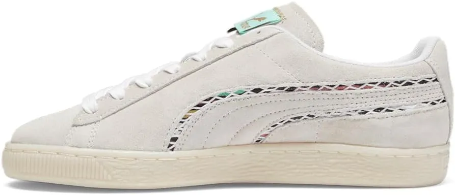 Puma Mens Suede Wal Mas Camp Lace Up Sneakers Shoes Casual - White