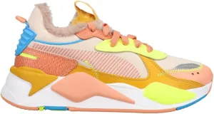 PUMA Womens Rs-X Cuddle Lace Up Sneakers Shoes Casual - Beige, Multi - Size 7.5 M