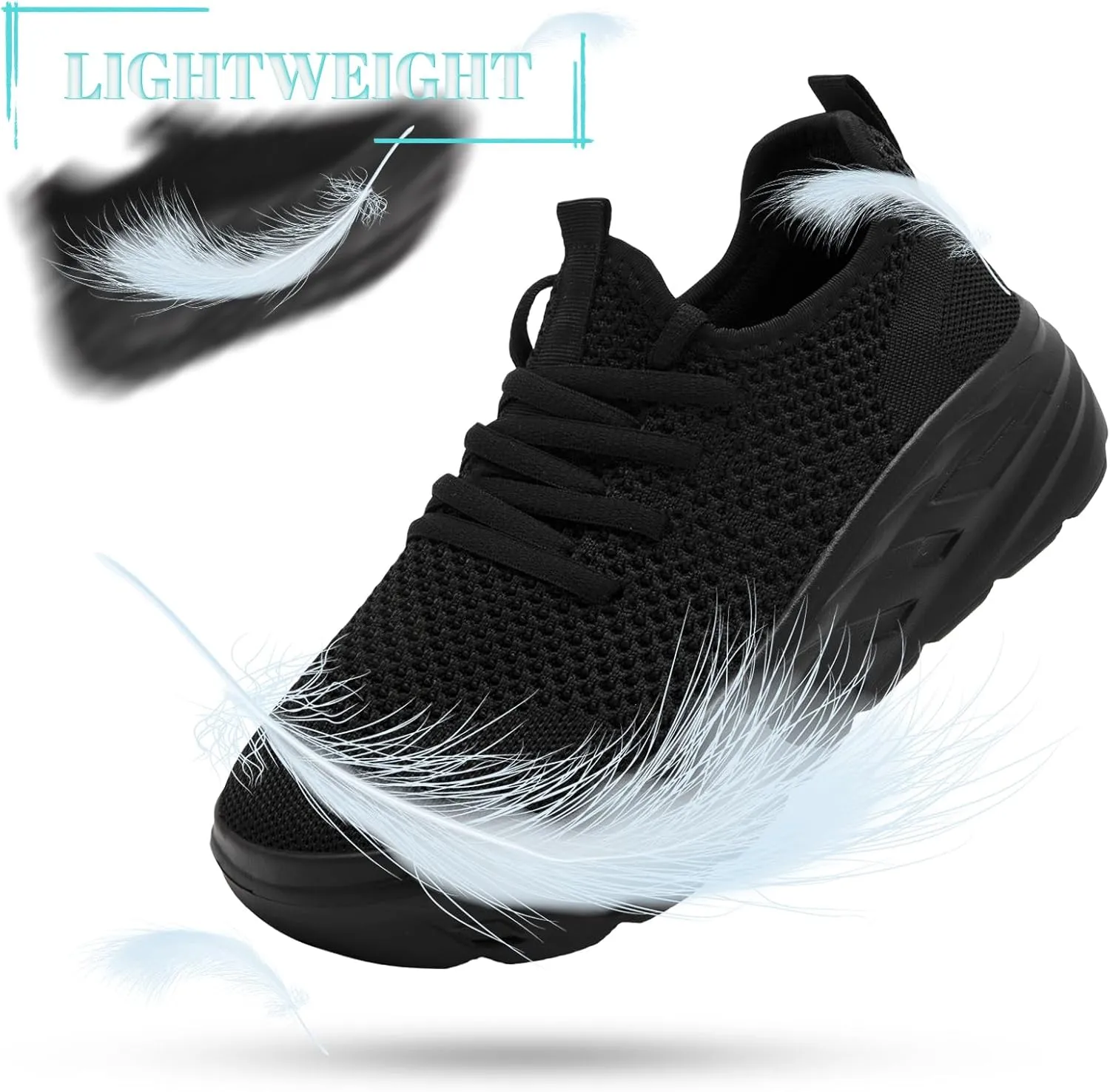QIJGS Platform Sneakers for Women Fashion Casual Shoes Lightweight Wide mesh Sheos