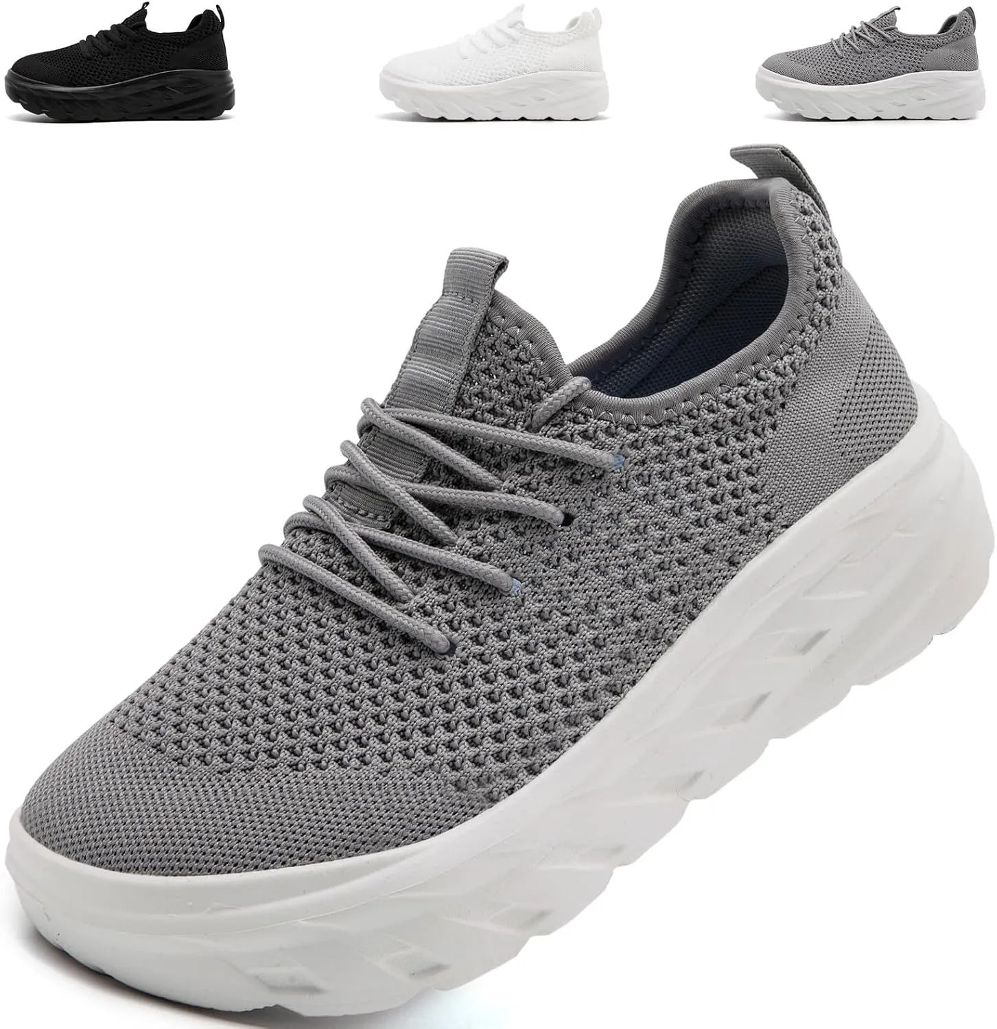 QIJGS Platform Sneakers for Women Fashion Casual Shoes Lightweight Wide mesh Sheos
