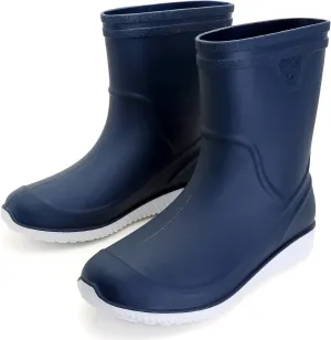 Rain Boots for Women，Waterproof Garden Rubber Boots, Non-slip Width Mid-Calf Comfort Short Boots, Ankle Rainboots Boots, Lightweight Platform Mud Boots Water Shoes for Outdoor Working Fishing