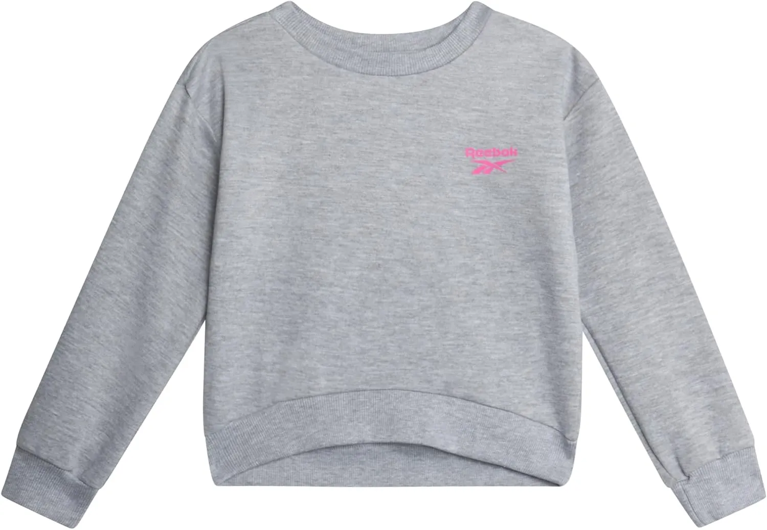 Reebok Toddler Girls' Pants Set - 2 Piece Active Fleece Hoodie Sweatshirt and Leggings for Toddlers and Little Girls (2T-6X)