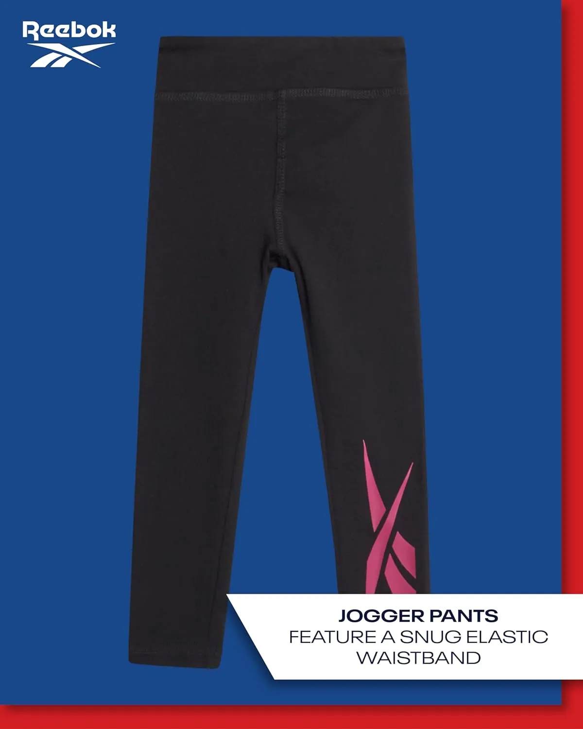 Reebok Toddler Girls Pants Set - 2 Piece Active Fleece Hoodie Sweatshirt and Leggings for Toddlers and Little Girls (2T-6X)