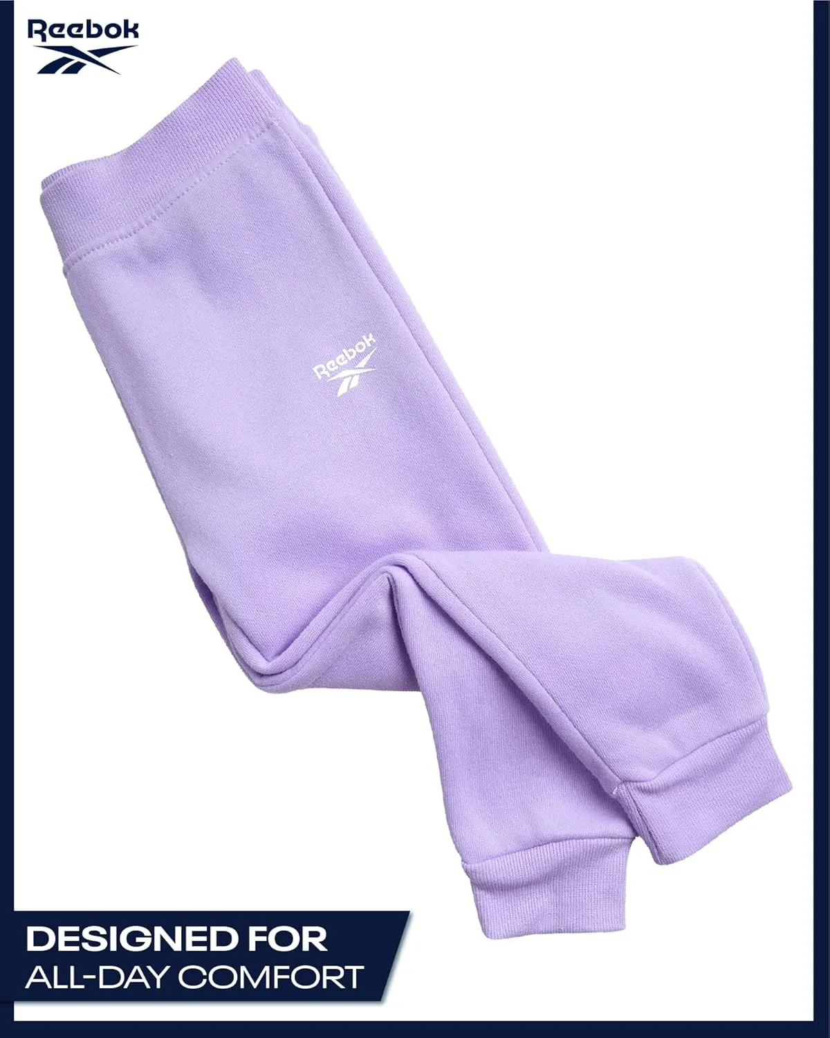 Reebok Toddler Girls' Sweatsuit Set - 2 Piece Fleece Sweatshirt and Jogger Sweatpants Set for Little Girls (Sizes: 2T-6X)