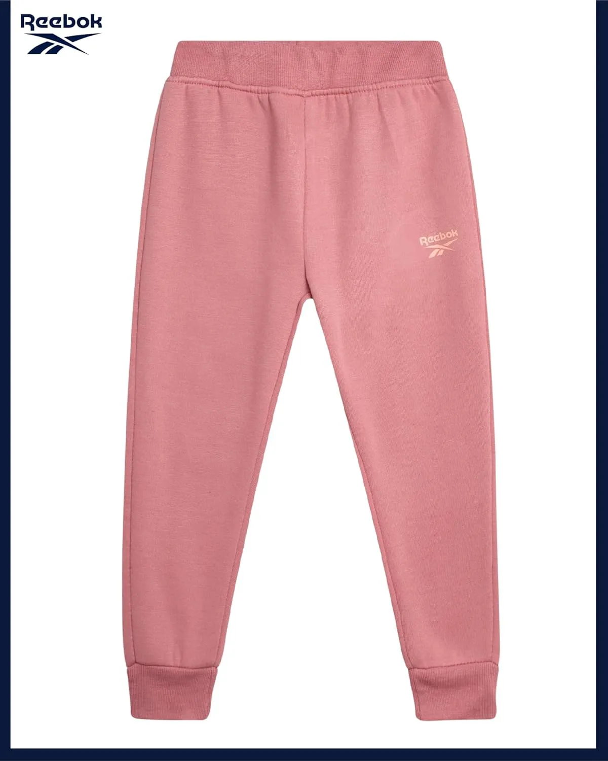 Reebok Toddler Girls' Sweatsuit Set - 2 Piece Fleece Sweatshirt and Jogger Sweatpants Set for Little Girls (Sizes: 2T-6X)