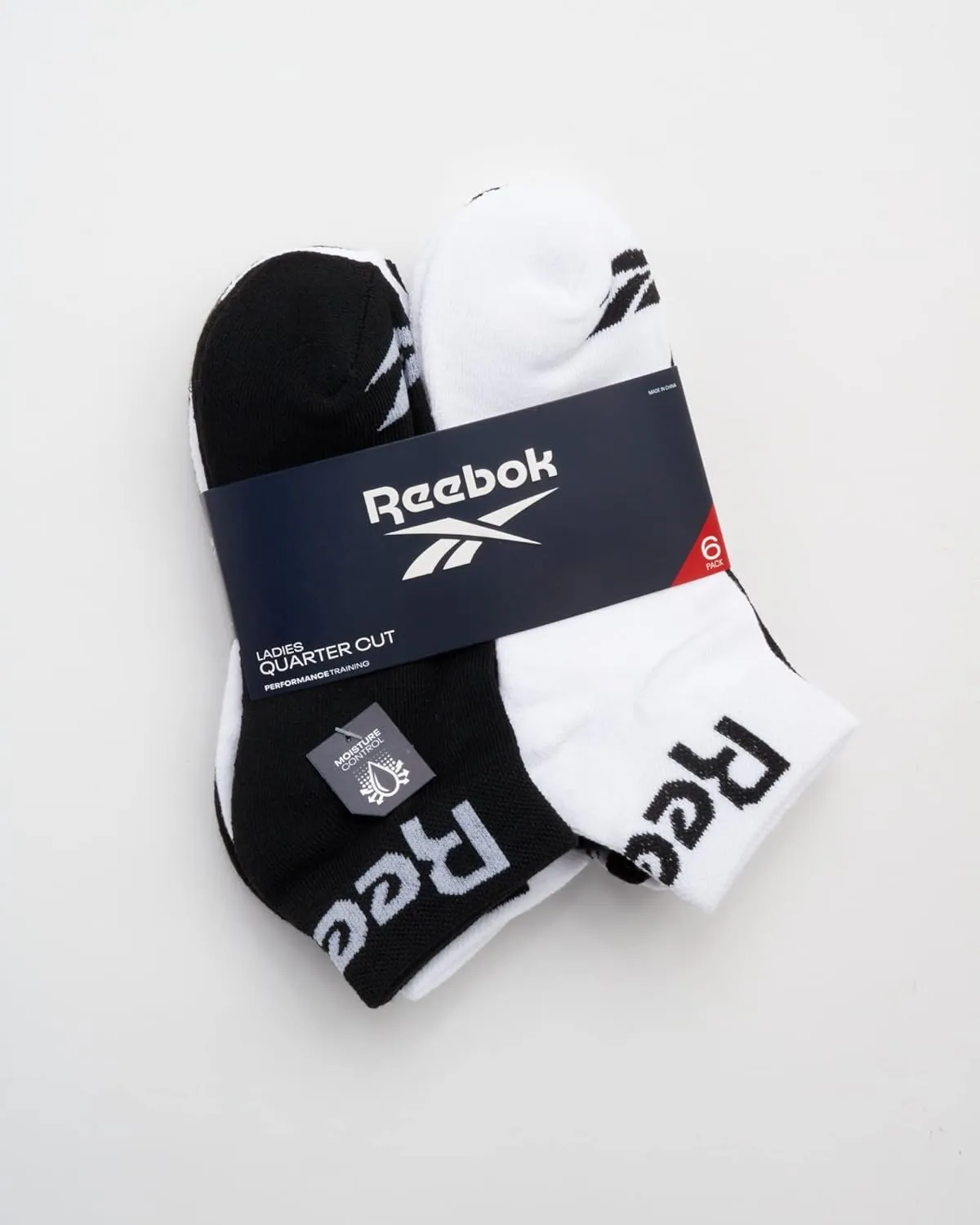 Reebok Womens Socks - 6 Pack Quarter Cut Moisture Wicking Stretch Performance Cushioned Socks for Women (Sizes: 4-10)