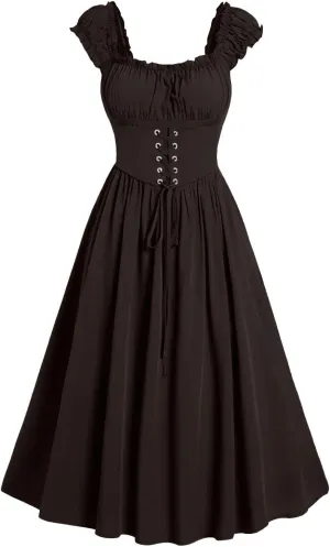 Renaissance Dress Women Victorian Medieval Costume Empire Waist Irish Fairy Dress Retro Ren Faire Costume