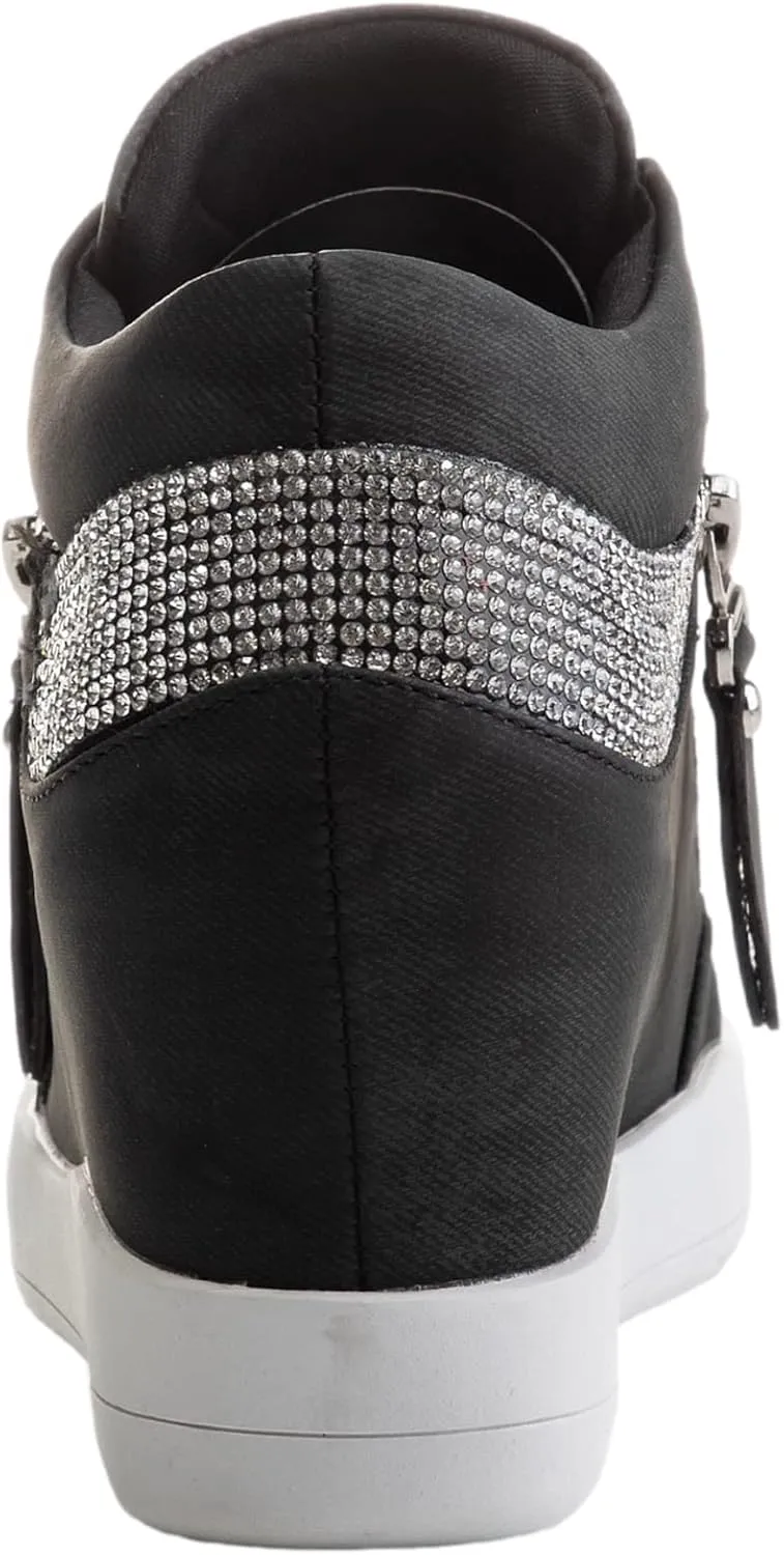 rismart Women's Wedge Platform Bootie Fashion Sneakers