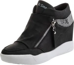 rismart Women's Wedge Platform Bootie Fashion Sneakers