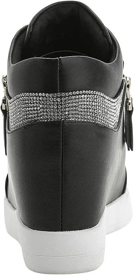 rismart Women's Wedge Platform Bootie Fashion Sneakers