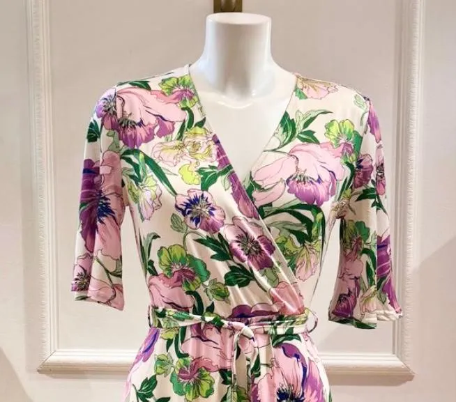 Robe Longue Rosas Big Flowers Roses