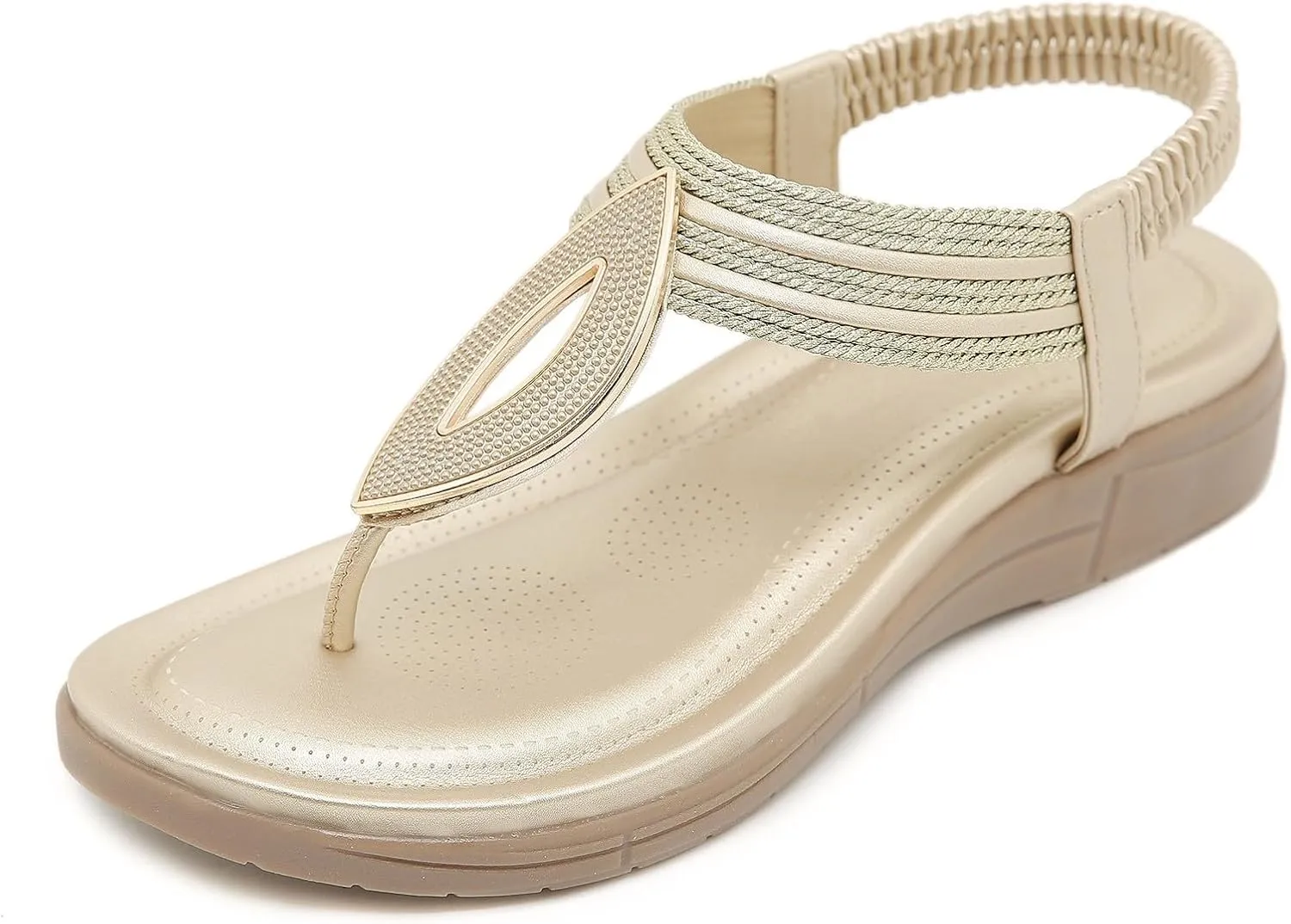 Sandals for Women Dressy Casual Flip Flops Summer Beach Comfortable Sandals Bohemian Walking Flats Shoes