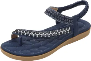 Sandals Women Summer Beach Rhinestone Sandals Lace Floral Wedding Sandal Arch Support Flip Flops Shoes