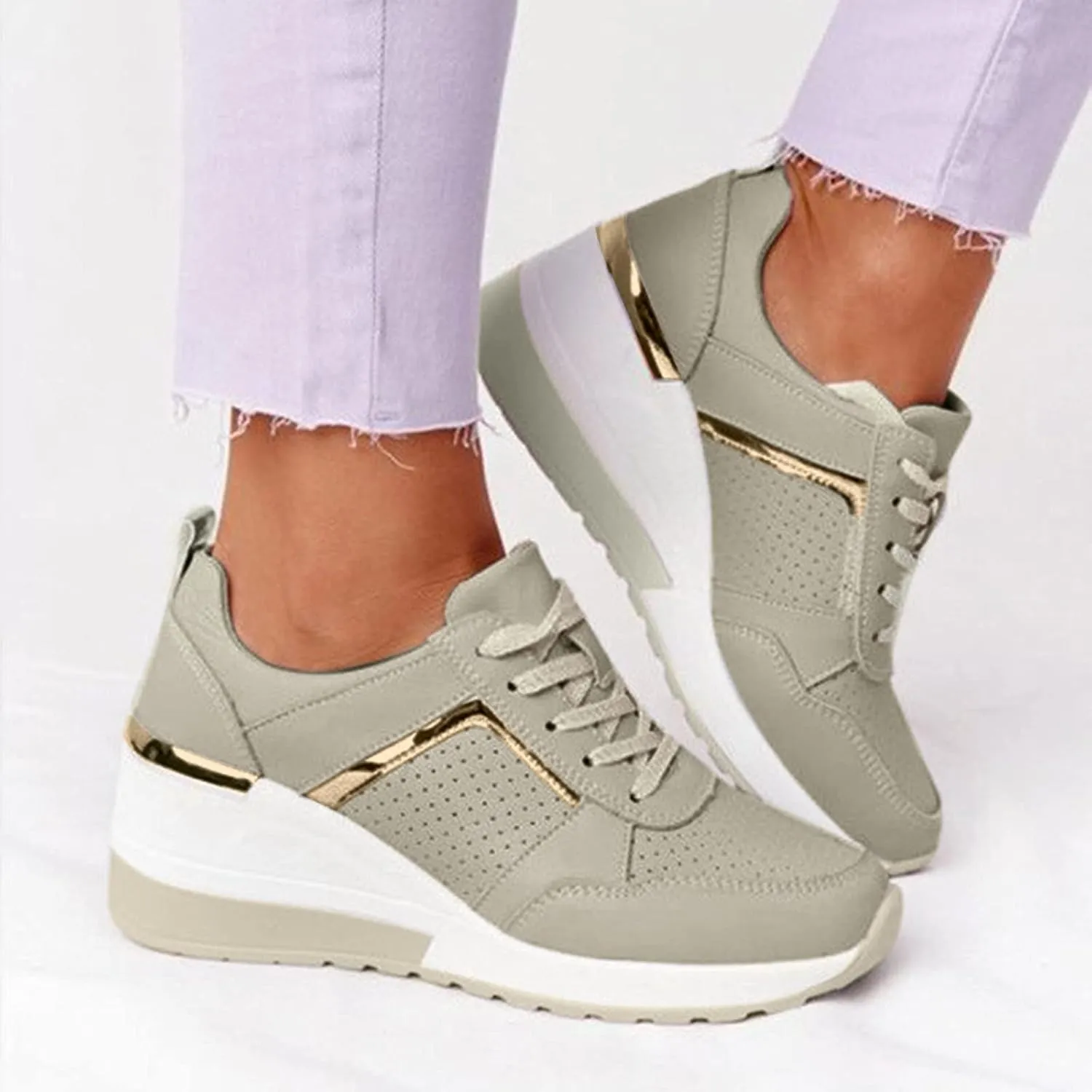 SBGMoSJ Sneakers for Women Womens Black Slip Resistant Tennis Shoes Women's Tennis Shoes Size 8 1/2 Wedge Sneakers for Women Size 11 Wide Womens Shoes Slip Ons Flats Fall 2023