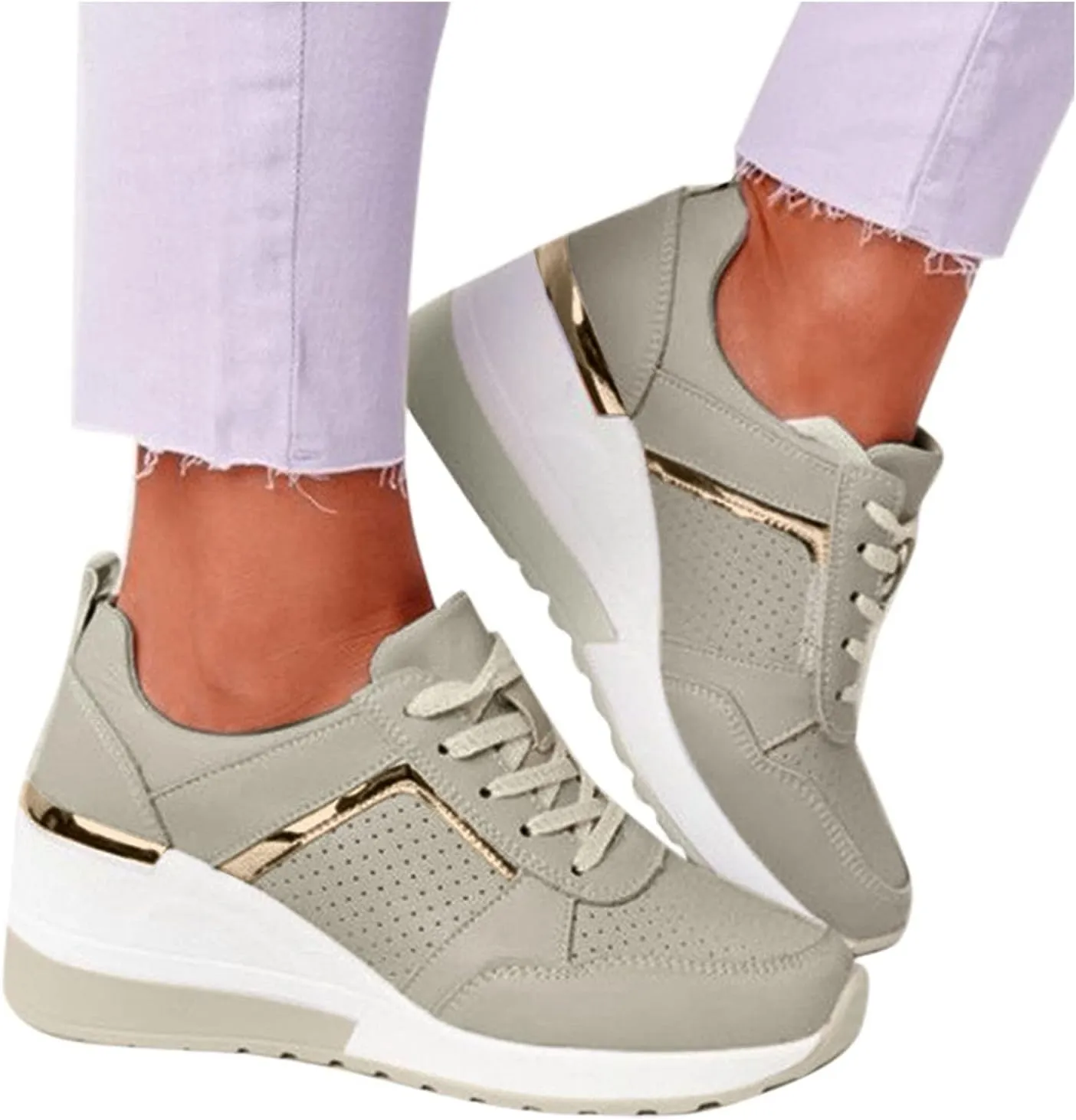 SBGMoSJ Sneakers for Women Womens Black Slip Resistant Tennis Shoes Women's Tennis Shoes Size 8 1/2 Wedge Sneakers for Women Size 11 Wide Womens Shoes Slip Ons Flats Fall 2023