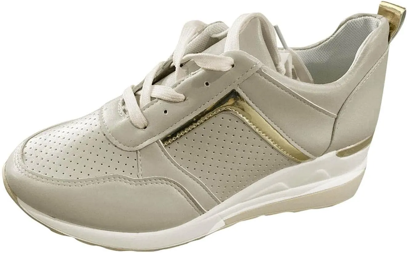 SBGMoSJ Sneakers for Women Womens Black Slip Resistant Tennis Shoes Women's Tennis Shoes Size 8 1/2 Wedge Sneakers for Women Size 11 Wide Womens Shoes Slip Ons Flats Fall 2023