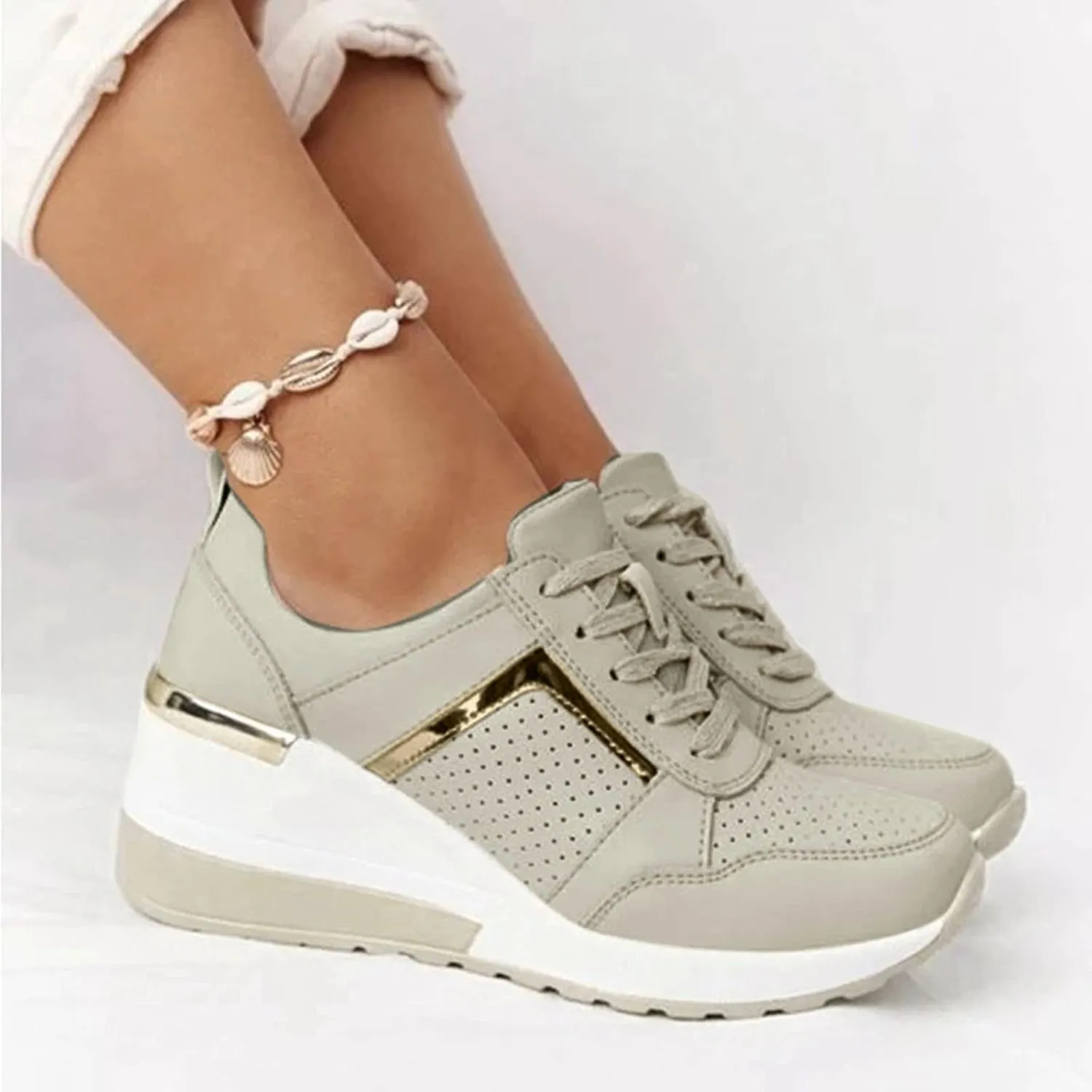 SBGMoSJ Sneakers for Women Womens Black Slip Resistant Tennis Shoes Women's Tennis Shoes Size 8 1/2 Wedge Sneakers for Women Size 11 Wide Womens Shoes Slip Ons Flats Fall 2023