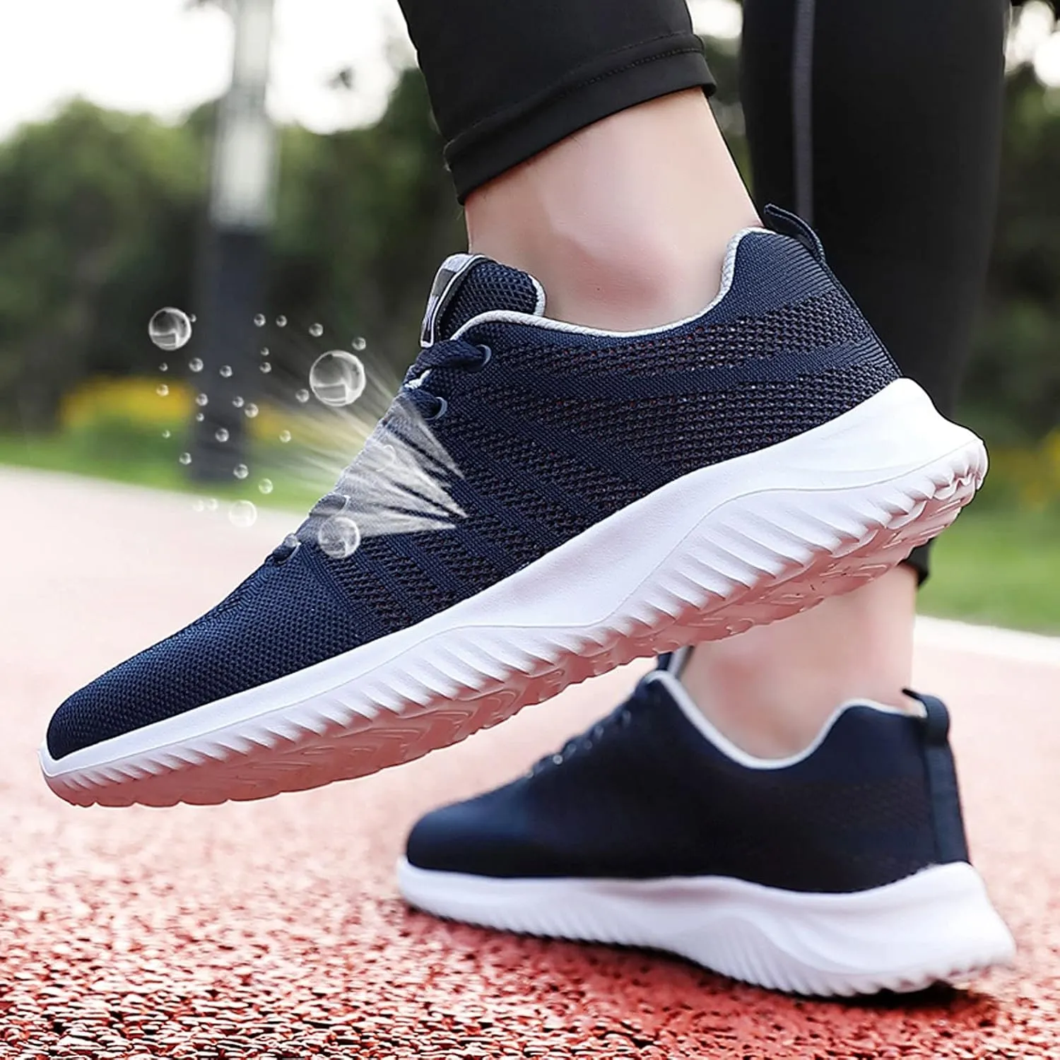 SBGMoSJ Womens White Platform Sneakers Women's Hiking Shoes Wide Nurse Shoes for Women Womens White Platform Sneakers High Top Platform Shoes Slip On Walking Shoes for Women Wide