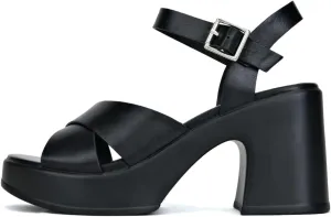 Soda Touch ~ Womens Square Toe Crisscross Band Platform Notch Wedge Heel Sandals