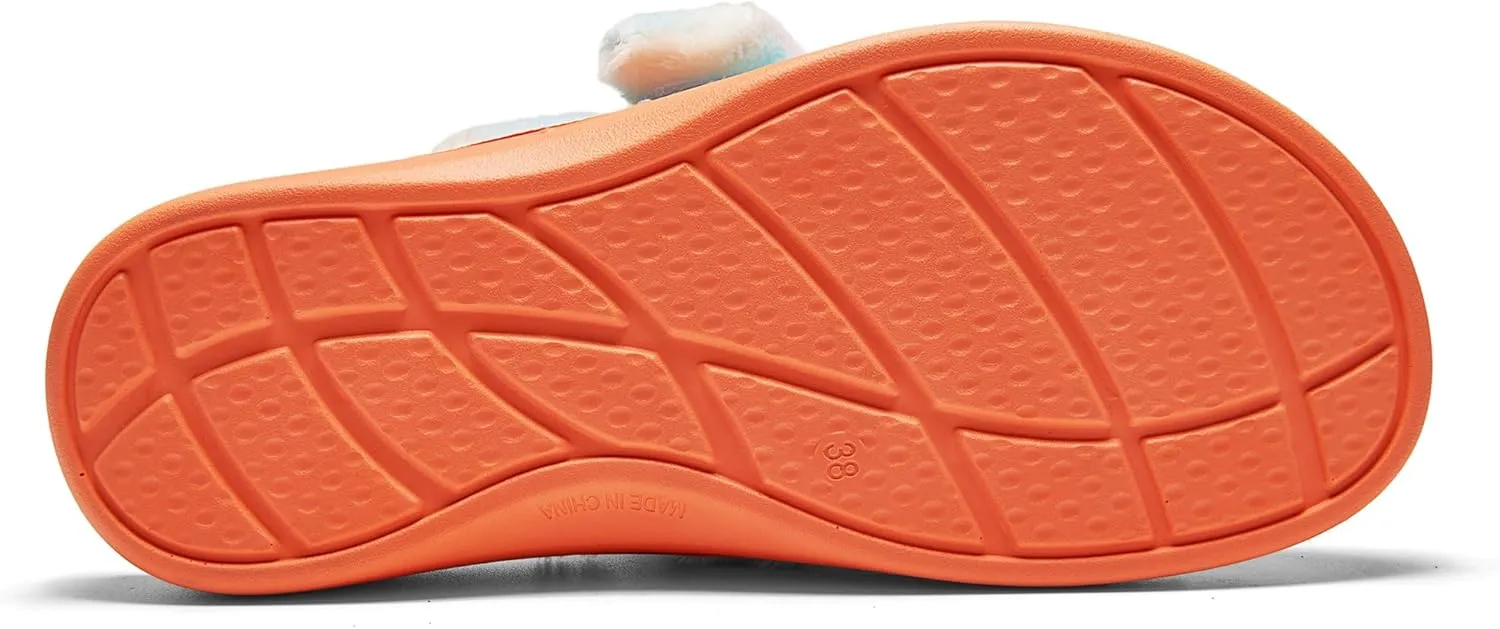 SOLLBEAM Womens Slippers House shoes with Arch Support Orthotic Heel Cup indoor outdoor sandals