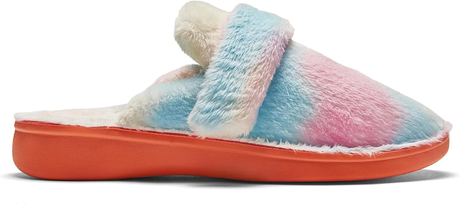 SOLLBEAM Womens Slippers House shoes with Arch Support Orthotic Heel Cup indoor outdoor sandals