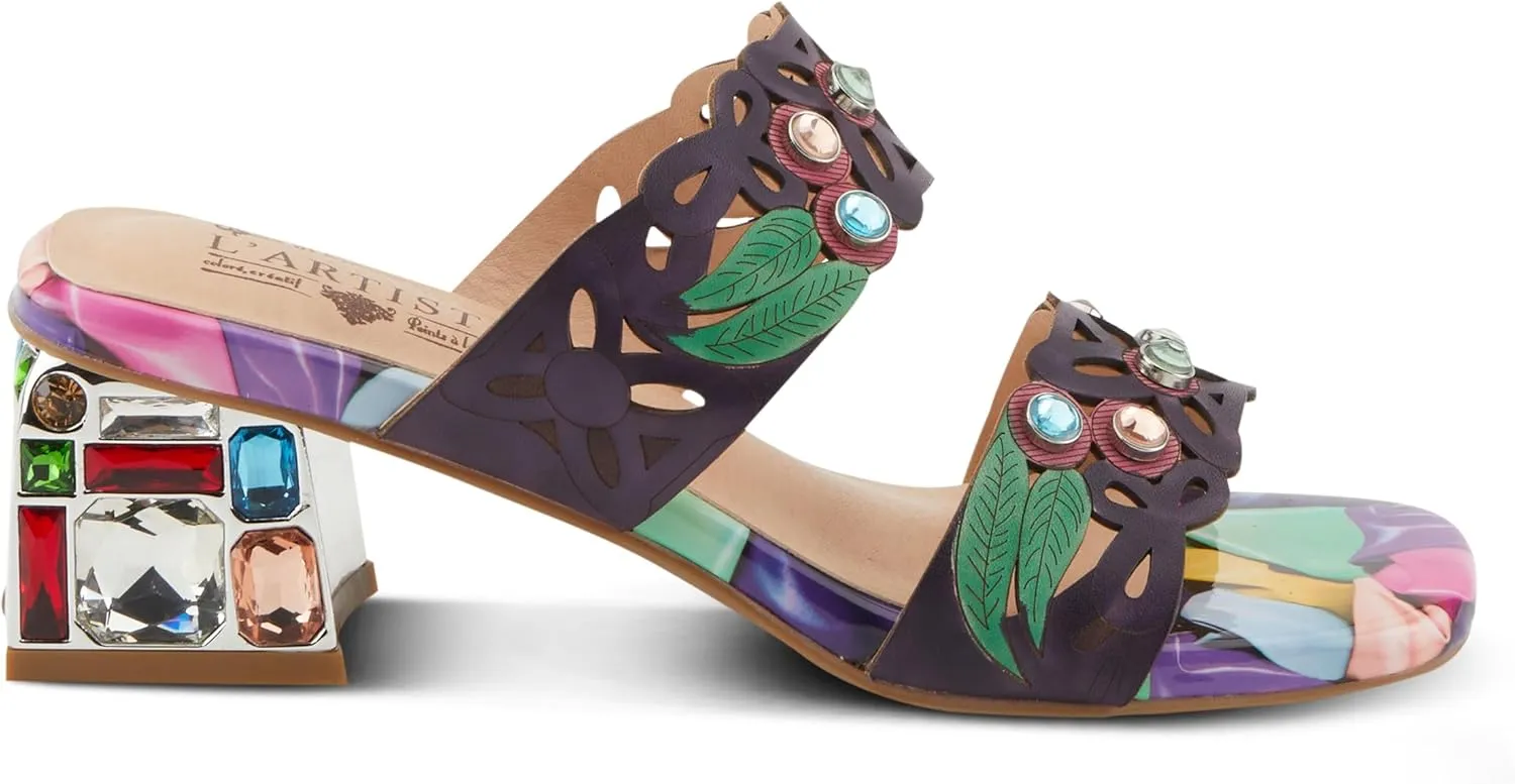Spring Step L'Artiste Women's DREAMY Jewel Heel Sandals - Starry-Eyed Elegance and Unmatched Craftsmanship