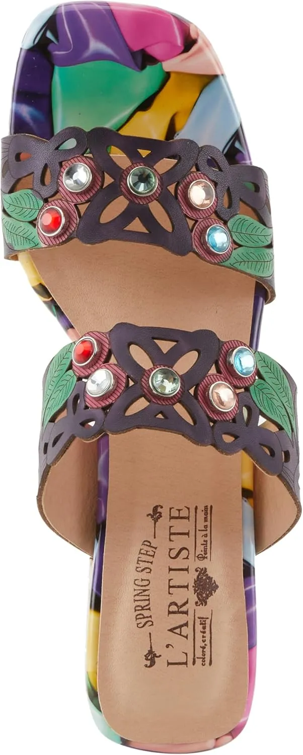Spring Step L'Artiste Women's DREAMY Jewel Heel Sandals - Starry-Eyed Elegance and Unmatched Craftsmanship
