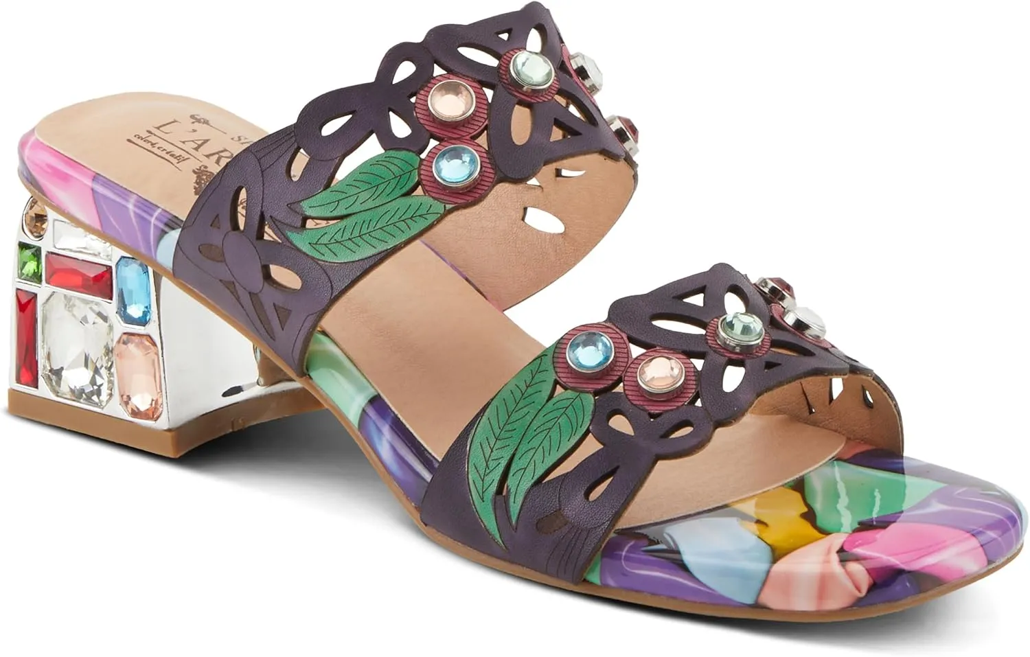 Spring Step L'Artiste Women's DREAMY Jewel Heel Sandals - Starry-Eyed Elegance and Unmatched Craftsmanship