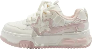 Star Shoes Cute Sneakers Platform Shoes for Women 2025 New Y2K Aesthetic Cute Big Toe Anti-Slip Comfort US 5-7.