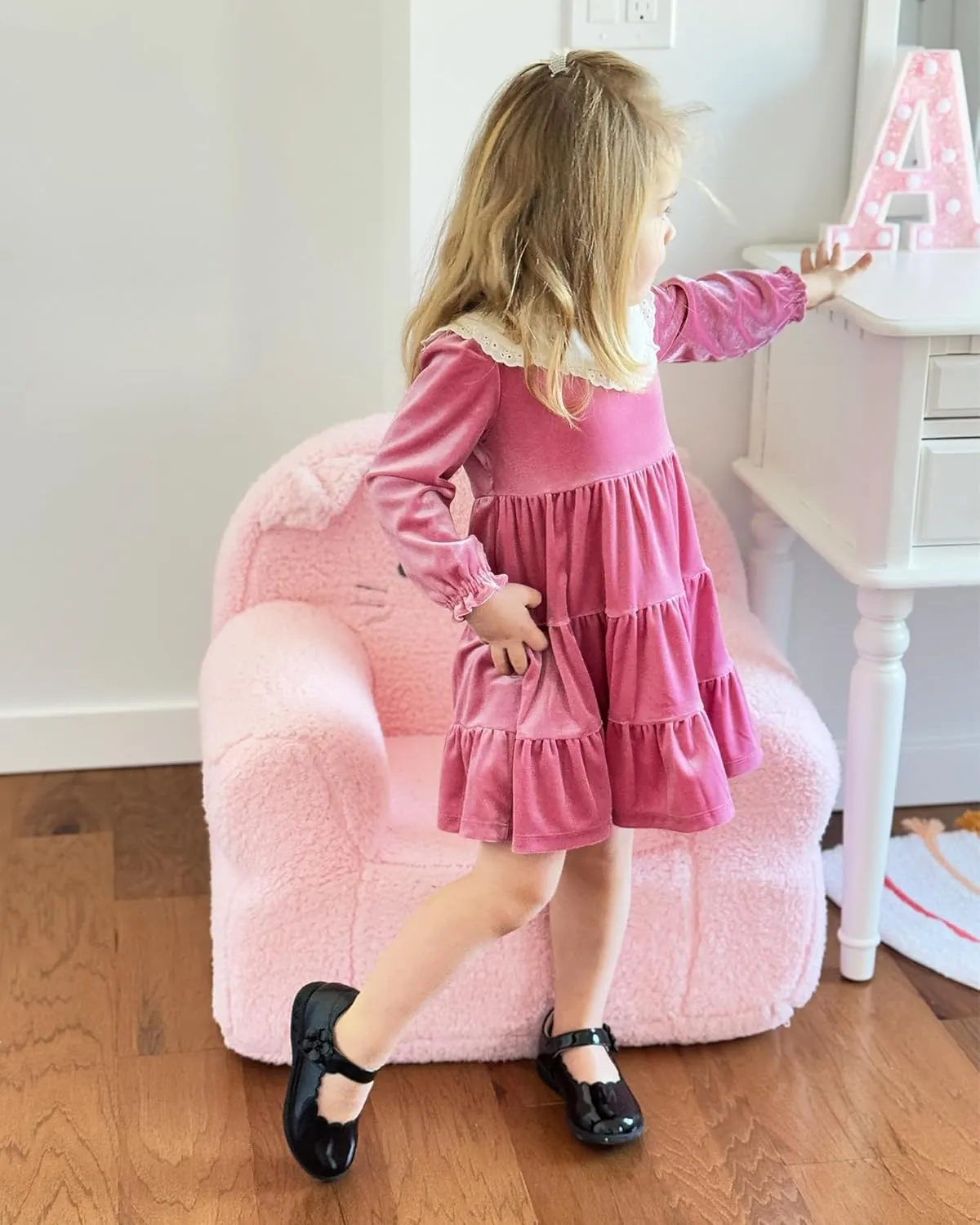 Stelle School Shoes for Girls Uniform Mary Jane Dress Shoes Flats Church Music Recitals(Little/Big Kids)
