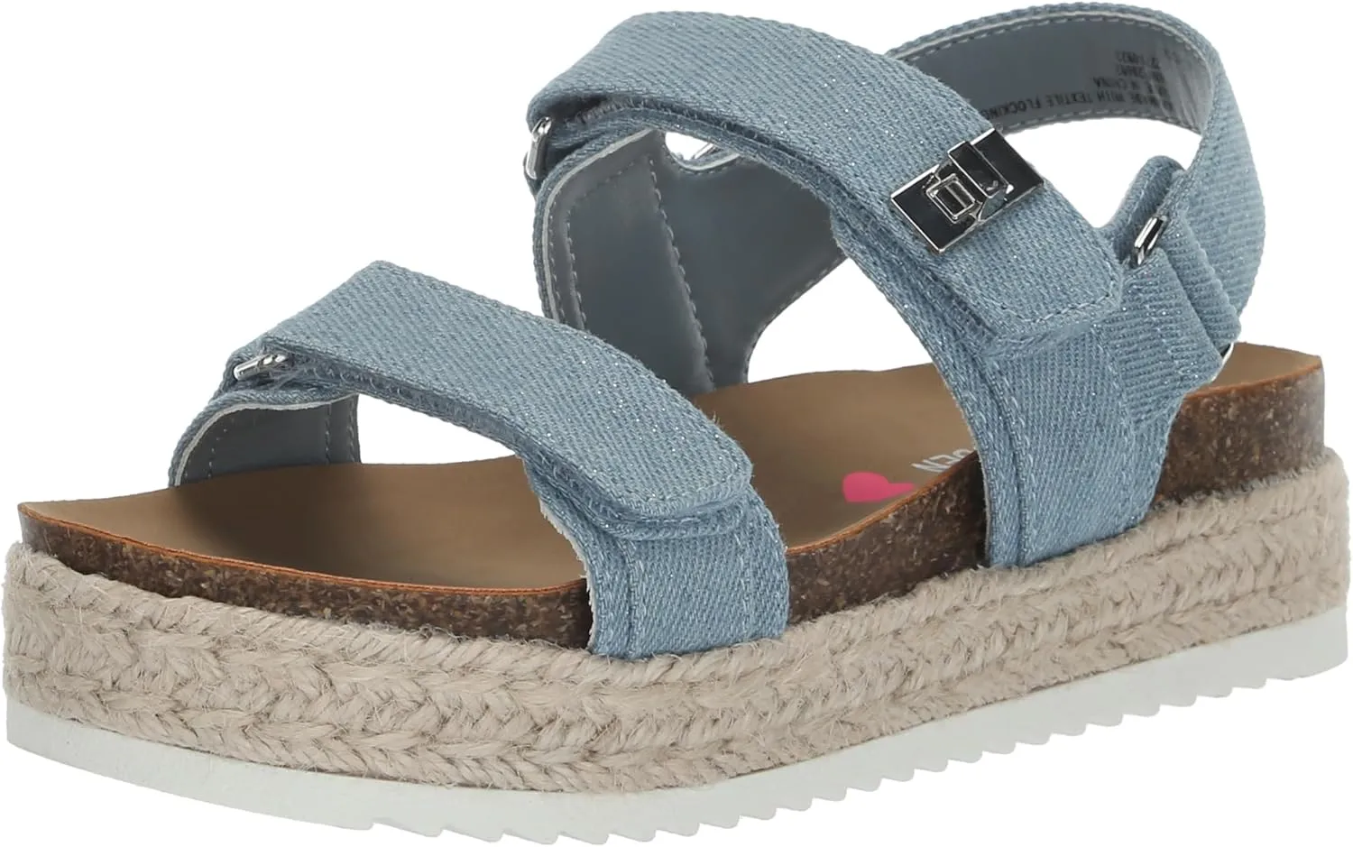 Steve Madden Girls Shoes Girls BIGMONA Sandal, Denim, 5 Big Kid