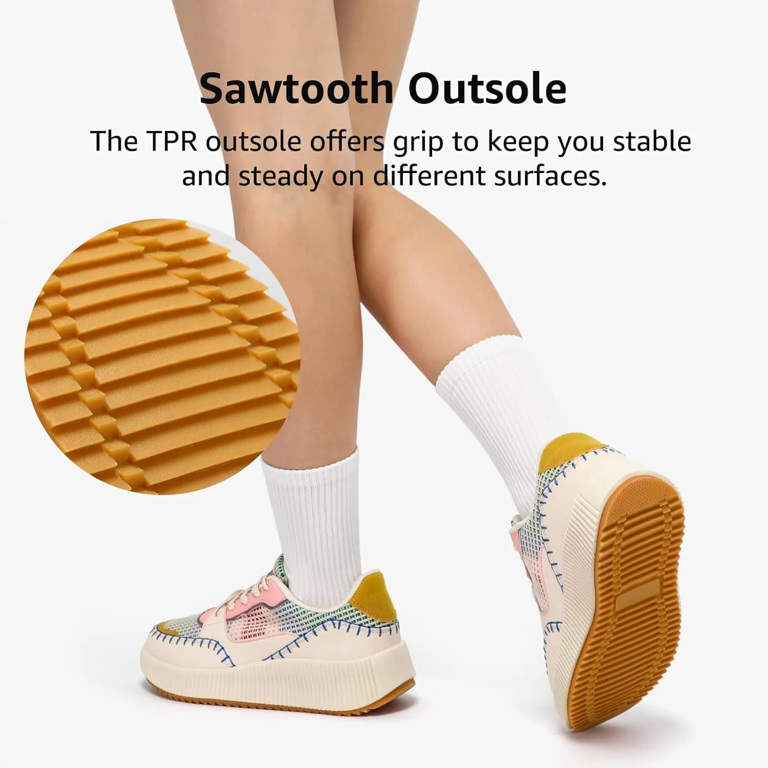STQ Platform Sneakers Women Fashion Shoes 2024 Orthopedic Walking Shoes with Plantar Fasciitis