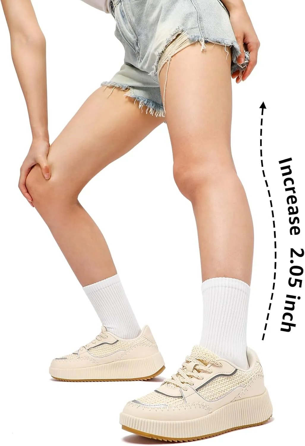 STQ Platform Sneakers Women Fashion Shoes 2024 Orthopedic Walking Shoes with Plantar Fasciitis