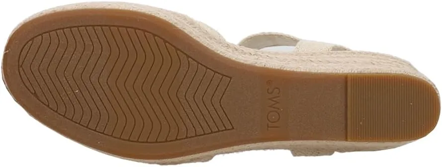 TOMS Womens Audrey Espadrille Athletic Sandals Casual Mid Heel 2-3"