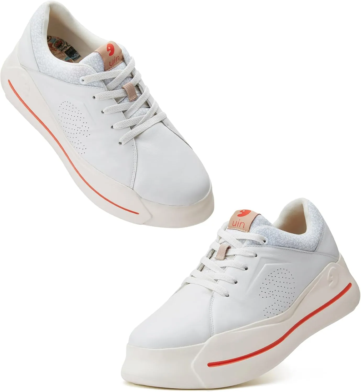 UIN Women's Platform Fashion Sneakers Walking Skateboarding Shoes Santander