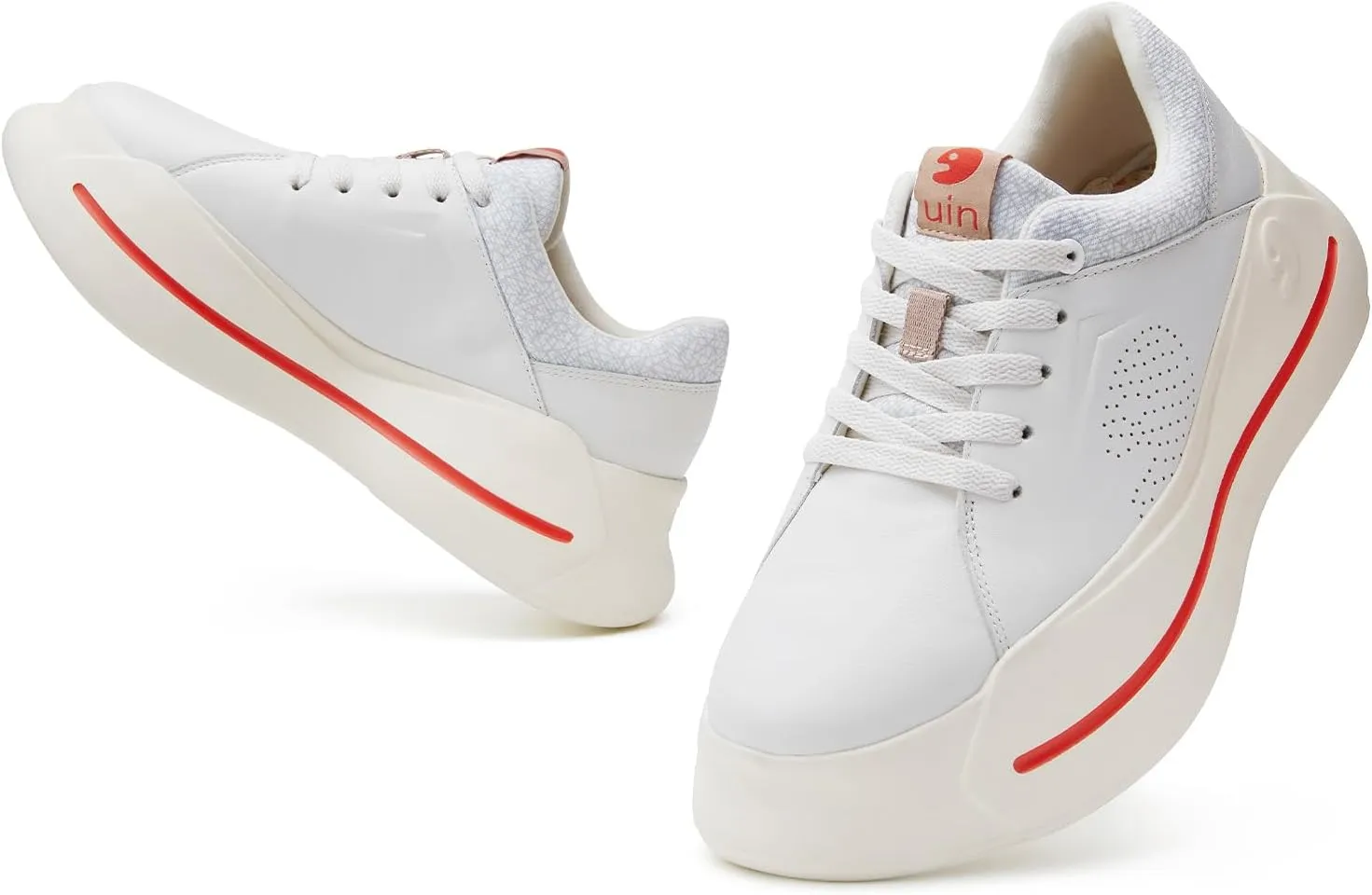 UIN Women's Platform Fashion Sneakers Walking Skateboarding Shoes Santander