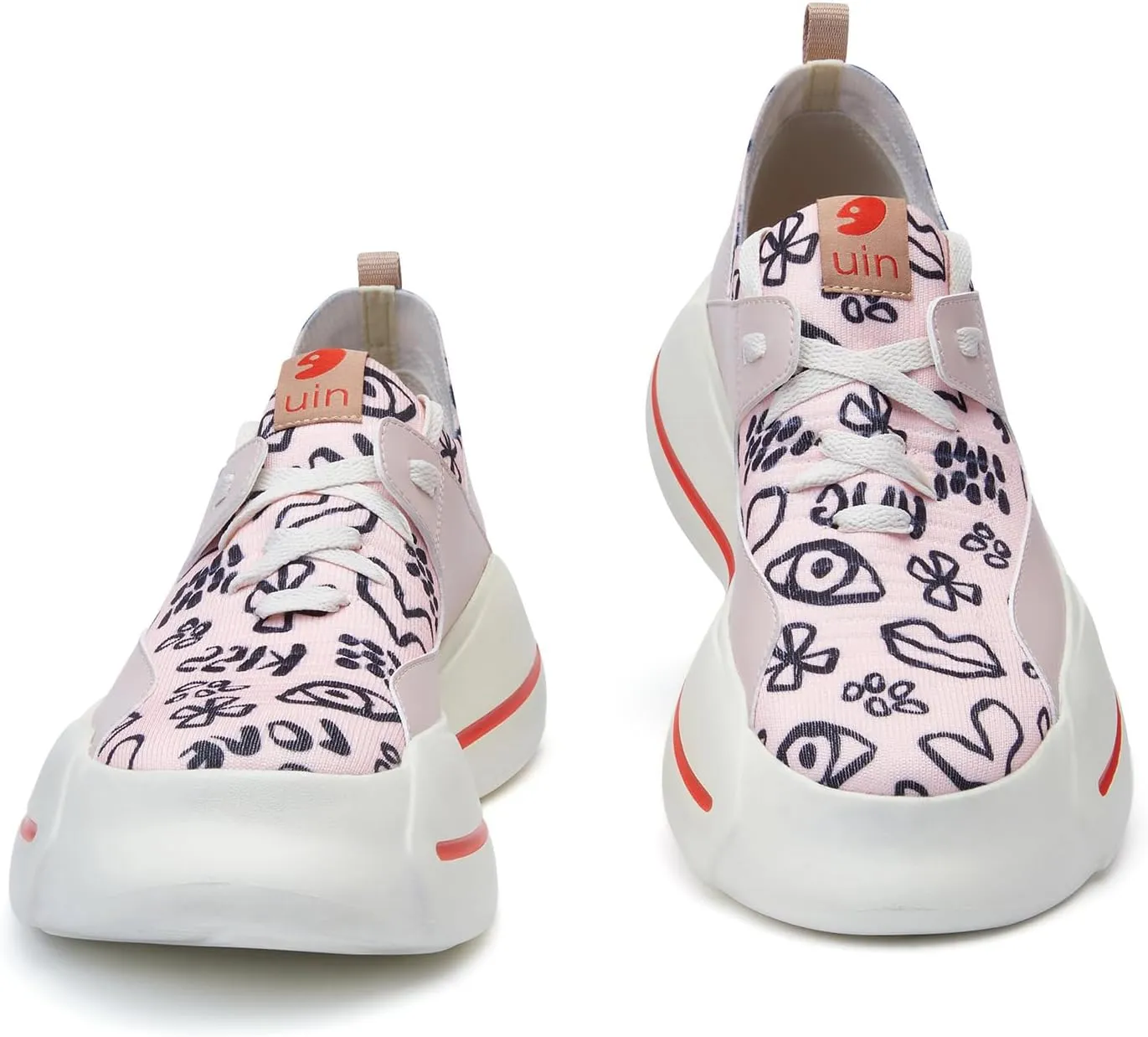 UIN Women's Platform Fashion Sneakers Walking Skateboarding Shoes Santander