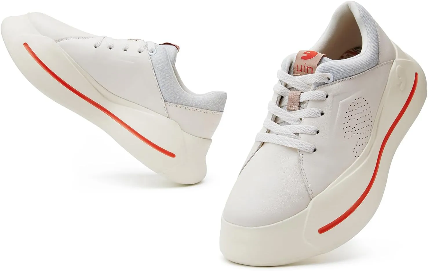 UIN Women's Platform Fashion Sneakers Walking Skateboarding Shoes Santander