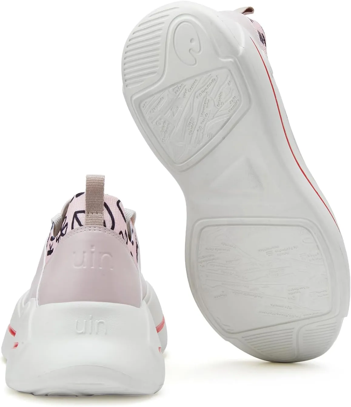 UIN Women's Platform Fashion Sneakers Walking Skateboarding Shoes Santander