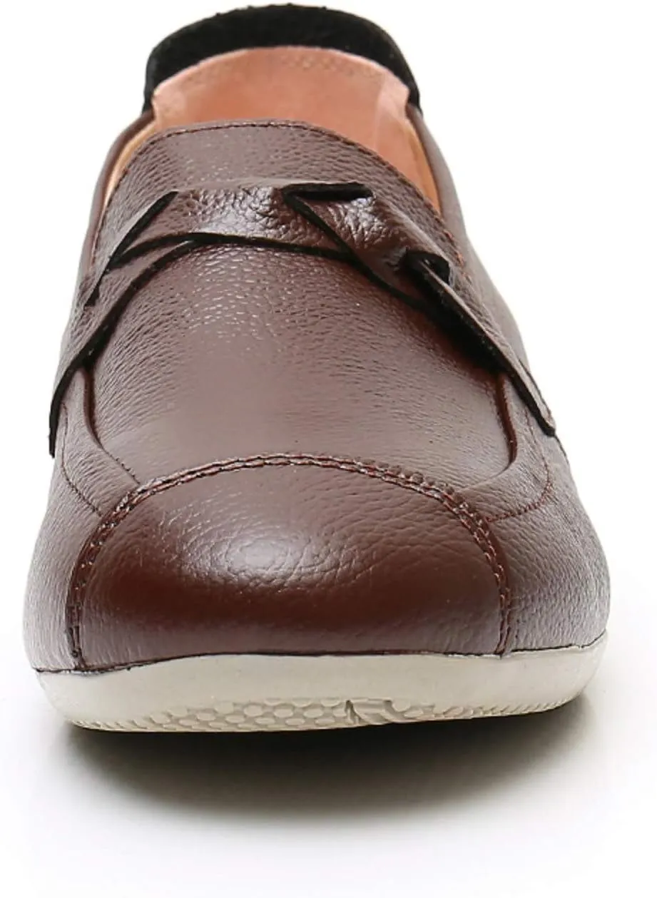 VenusCelia Women's Braid Dance Flat Shoe