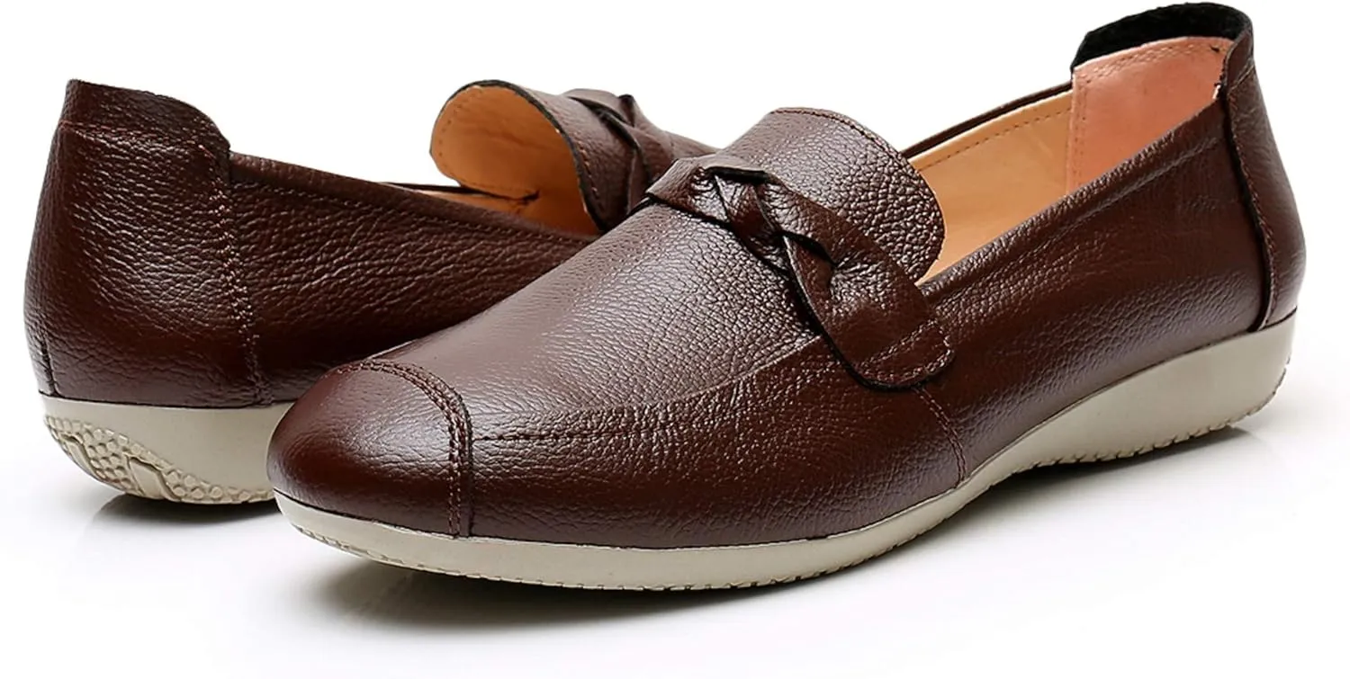 VenusCelia Women's Braid Dance Flat Shoe