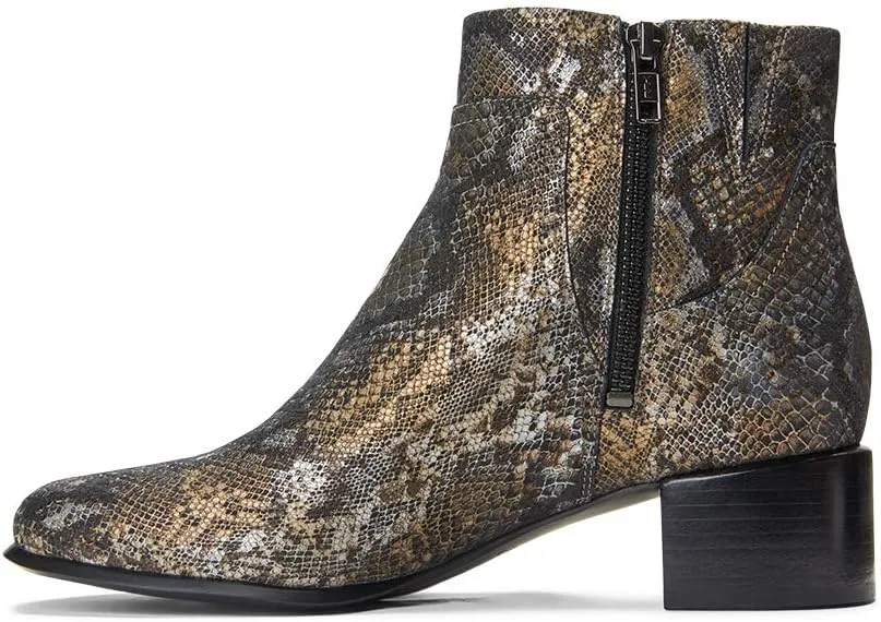 Vionic Women's Vivien Kamryn Waterproof Ankle Boot- Supportive Short Booties That Include Three-Zone Comfort with Orthotic Insole Arch Support, Medium Fit