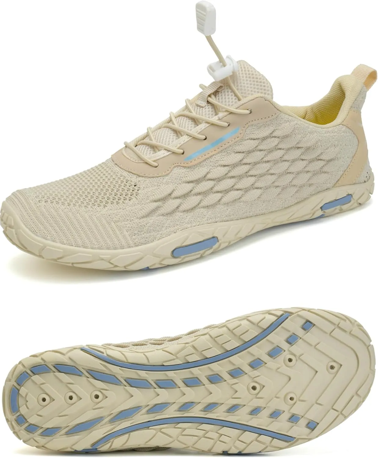 WateLves Barefoot Water Shoes Women Men Beach Swim Shoes Athletic Quick-Dry Aqua Socks Breathable Mesh Sneakers Walking Shoes