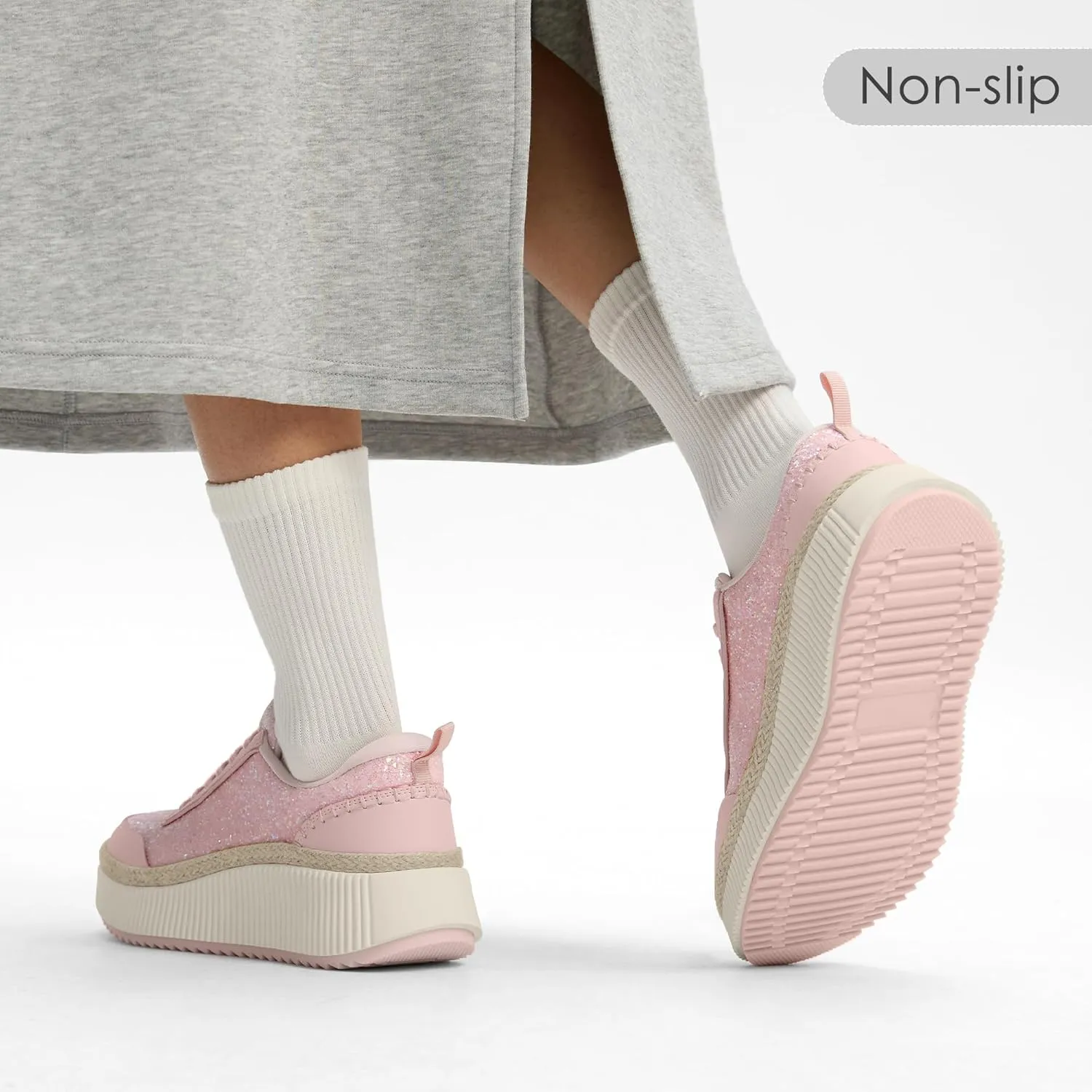 Women Espadrille Platform Sneakers Chunky Fashion Casual Shoes for Women Comfortable Walking Sneakers