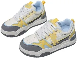 Women Platform Fashion Sneakers Low Top Lace-Up Comfortable Stylish Casual Walking Skateboard Shoes, Street Sneakers
