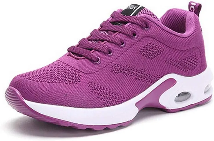 Women's Air Cushion Sport Shoes Anti-Skid Breathable Mesh Running Sneakers
