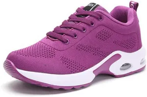 Women's Air Cushion Sport Shoes Anti-Skid Breathable Mesh Running Sneakers