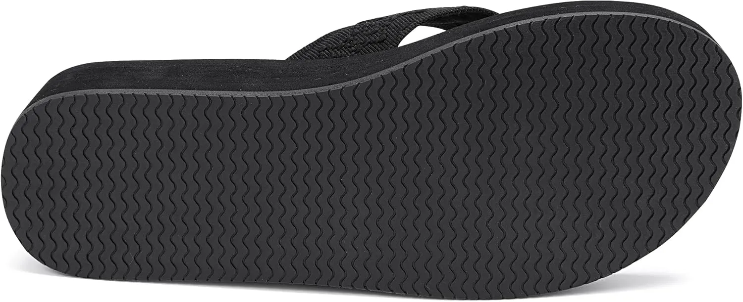 Womens Braid Comfortable Arch Support Flip Flops Soft Cushion Yoga Foam Beach Thong Sandals
