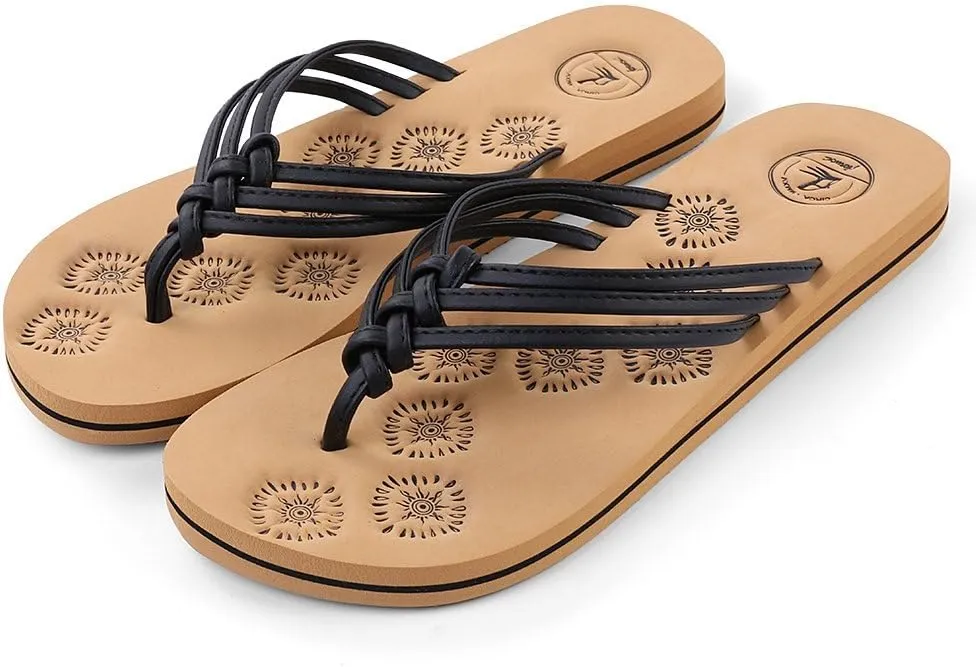 Women's Braided Flip Flops Thong Sandals