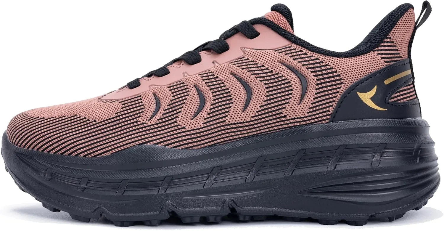 Women's Chunky Platform Sneakers LYNSS 1.0 Lightweight Walking Lace-up Memory Foam Comfortable Casual Sneakers